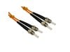 Cables Direct 0.5m OM2 Fibre Optic Cable, ST - ST (Multi-Mode)