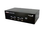 StarTech.com 4-Port Dual DVI USB KVM Switch with Audio and USB 2.0 Hub