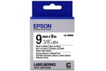Epson LK-3WBW (9m) 9mm Label Cartridge Strong Adhesive (Black/White)