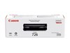 Canon 726 Black (Yield 2,100 Pages) Toner Cartridge