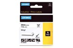 Dymo (24mm) Coloured Vinyl Tape (Black on White) for Dymo RhinoPRO 6000 Printers