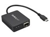 StarTech.com USB-C to Fiber Optic Converter Open SFP (Black)
