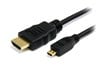 StarTech.com 50cm High Speed HDMI Cable with Ethernet - HDMI to HDMI Micro - M/M