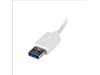 StarTech.com Portable 4 Port SuperSpeed Mini USB 3.0 Hub - White