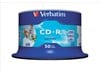 Verbatim (700MB) CD-R 80 Minute 52x Speed Data Life Plus Printable Pack of 50