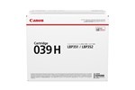 Canon 039H (Yield 25,000 Pages) High Yield Black Toner Cartridge for i-SENSYS LBP351/LBP352 Printers