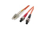 StarTech.com Duplex MM Fiber Optic Cable LC-ST (3m)