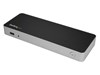 StarTech.com USB-C Dual-4K Monitor Docking Station for Laptops (Silver/Black)