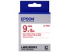Epson LK-3WRN (9mm x 9m) Label Cartridge (Red on White) for LabelWorks Label Makers