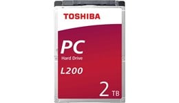Toshiba L200 2TB SATA II 2.5"" Hard Drive - 5400RPM, 128MB Cache