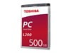 Toshiba L200 500GB SATA II 2.5"" Hard Drive - 5400RPM, 8MB Cache