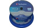 Verbatim 25GB BD-R SL Datalife Discs, 6x, 50 Pack Spindle