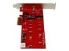 StarTech.com 2x PCI Express M.2 SATA III Controller NGFF Card Adaptor