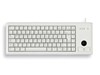 CHERRY Compact G84-4400 USB Keyboard with Integrated Trackball - Light Grey