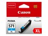 Canon CLI-571XL High Yield Ink Cartridge - Cyan, 11ml (Yield 375 Photos)
