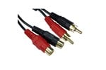 Cables Direct 5m Twin RCA Extension Cable
