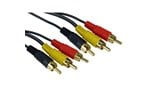 Cables Direct 1.2m Composite to Composite Video Cable