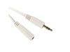 Cables Direct 3m 3.5mm Stereo Extension Cable, White