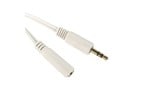 Cables Direct 3m 3.5mm Stereo Extension Cable, White
