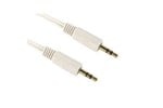 Cables Direct 1m 3.5mm Stereo Audio Cable, White