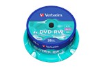 Verbatim 4.7GB DVD-RW Discs, 4x, 25 Pack Spindle
