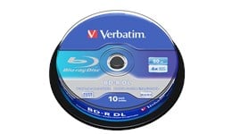 Verbatim 50GB BD-R DL Discs, 6x, 10 Pack Spindle