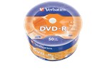 Verbatim 4.7GB DVD-R Discs, 16x, 50 Pack Wrap Spindle