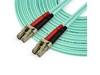 StarTech.com 10m OM4 LC to LC Multimode Duplex Fiber Optic Cable in Aqua