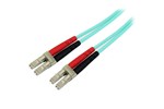 StarTech.com Aqua OM4 Duplex Multimode Fiber Optic Cable - 100 Gb - 50/125 - LSZH - LC/LC - (2m)