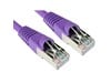 Cables Direct 0.25m CAT6A Patch Cable (Violet)