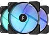 Fractal Design Aspect 14 RGB 140mm Triple Pack of PWM Chassis Fans in Black