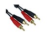 Cables Direct 10m Twin RCA Audio Cable