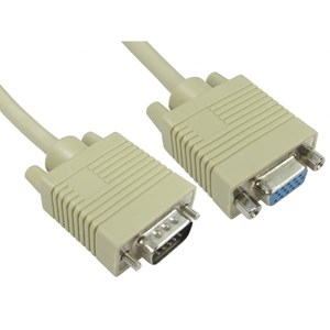 Cables Direct 5m SVGA Extension Cable in Beige