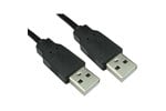 Cables Direct 1m USB 2.0 Type A to Type A Cable in Black