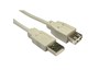 Cables Direct 5m USB 2.0 Extension Cable in Beige