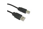 Cables Direct 1m USB 2.0 Type A to Type B Cable in Black