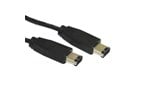Cables Direct 2m 6-pin Male to 6-pin Male Firewire Cable