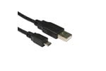 Cables Direct 3m USB 2.0 Type A to Micro B Cable in Black