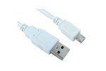 Cables Direct 3m USB 2.0 Type A to Micro B Cable in White
