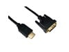 Cables Direct 15m HDMI to DVI-D Single Link Cable