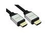 Cables Direct 1m HDMI v2.1 Certified Video Cable, Silver Connector