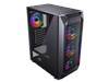 Cougar MX410 Mesh-G RGB Mid Tower Gaming Case - Black 