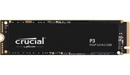 4TB Crucial P3 M.2 2280 PCI Express 3.0 x4 NVMe Solid State Drive