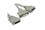Cables Direct 1.8m Male DVI-D to 2x Female DVI-D Splitter Cable