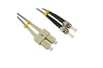 Cables Direct 2m OM1 Fibre Optic Cable, ST - SC (Multi-Mode)