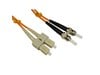 Cables Direct 10m OM2 Fibre Optic Cable, ST - SC (Multi-Mode)