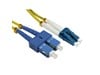 Cables Direct 3m OS2 Fibre Optic Cable, LC - SC (Single Mode)