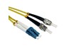 Cables Direct 1m OS2 Fibre Optic Cable, LC - ST (Single Mode)