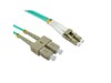 Cables Direct 10m OM4 Fibre Optic Cable, LC-SC (Multi-Mode)