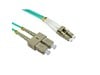 Cables Direct 1m OM4 Fibre Optic Cable, LC-SC (Multi-Mode)